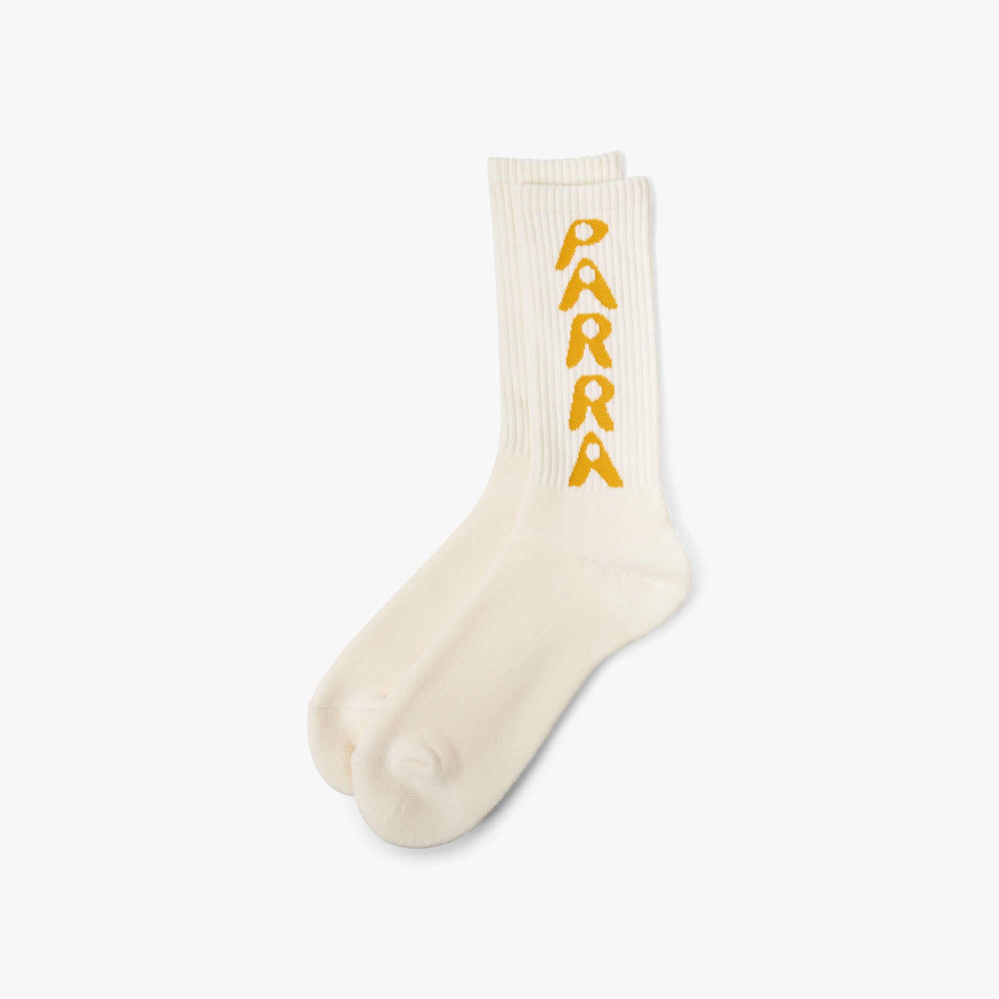 by Parra Hole Logo Crew Socks / White 1