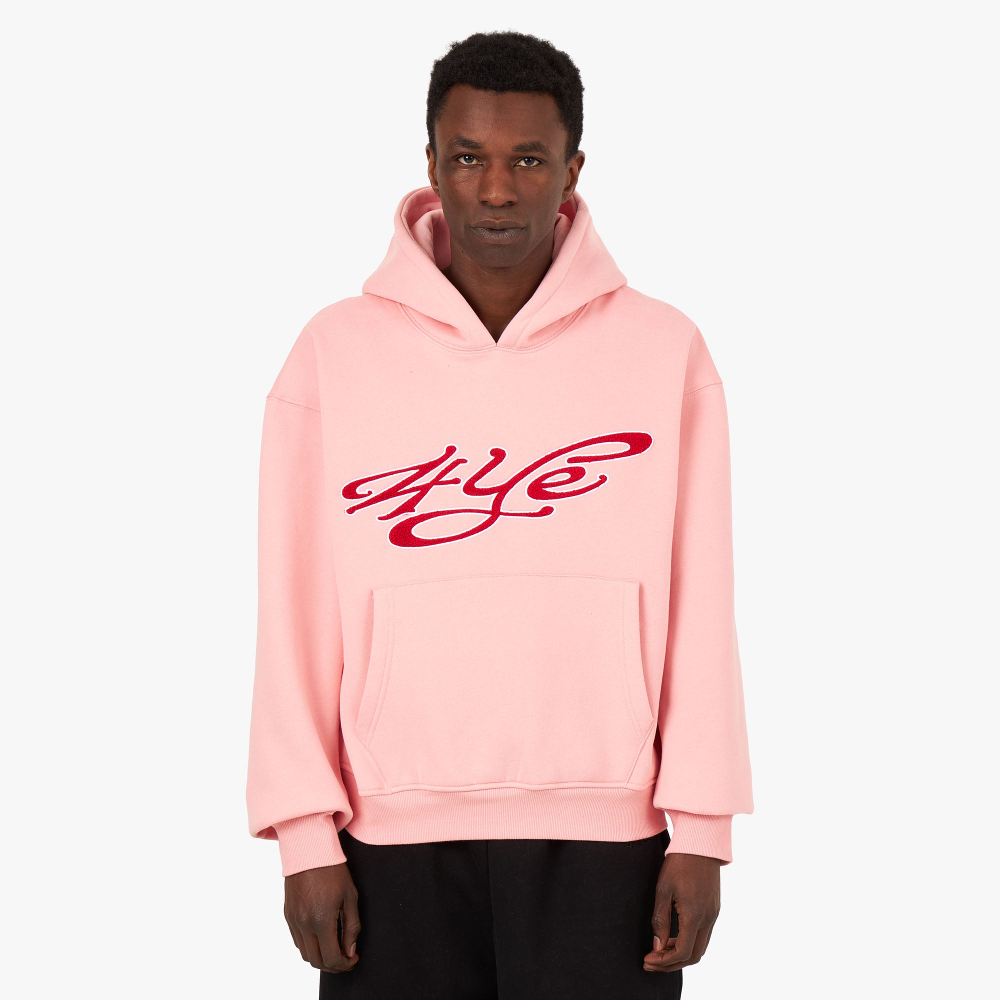 4YE Signature Pullover Hoodie Pink / Burgundy 1