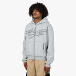 4YE Signature Logo Zip Hoodie Grey / Black 2