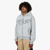 4YE Signature Logo Zip Hoodie Grey / Black 2