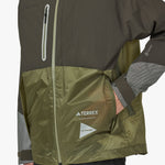 adidas Terrex x and wander Xploric RAIN.RDY Jacket Shadow Olive / Olive Strata 6