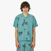 Honor The Gift Tobacco Ss Button Up / Teal 1