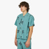 Honor The Gift Tobacco Ss Button Up / Teal 2