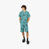 Honor The Gift Tobacco Ss Button Up / Teal 6