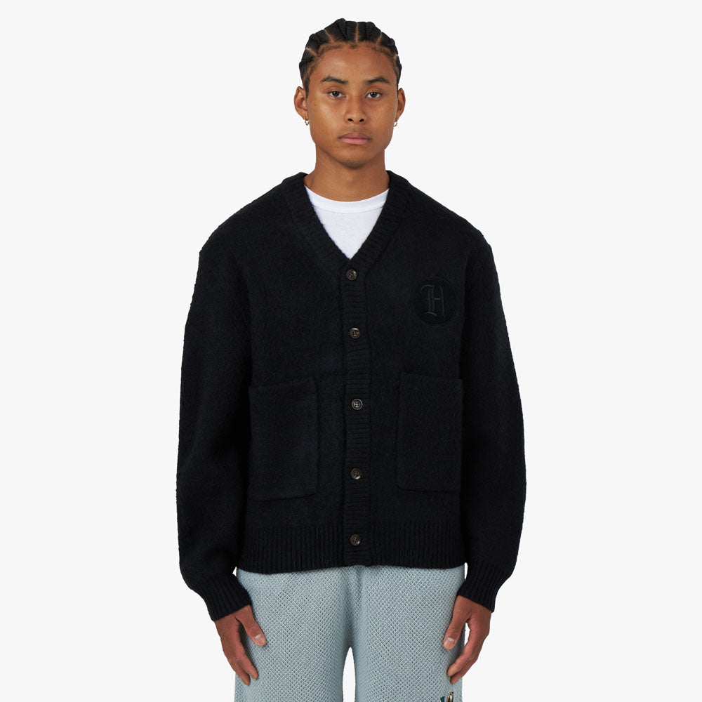 Patch cardigan sales