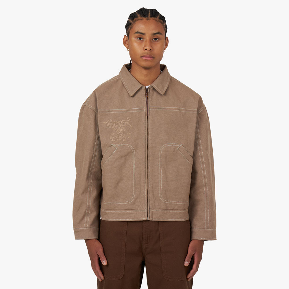 Veste de charpentier Script Honor The Gift / Brun clair 1