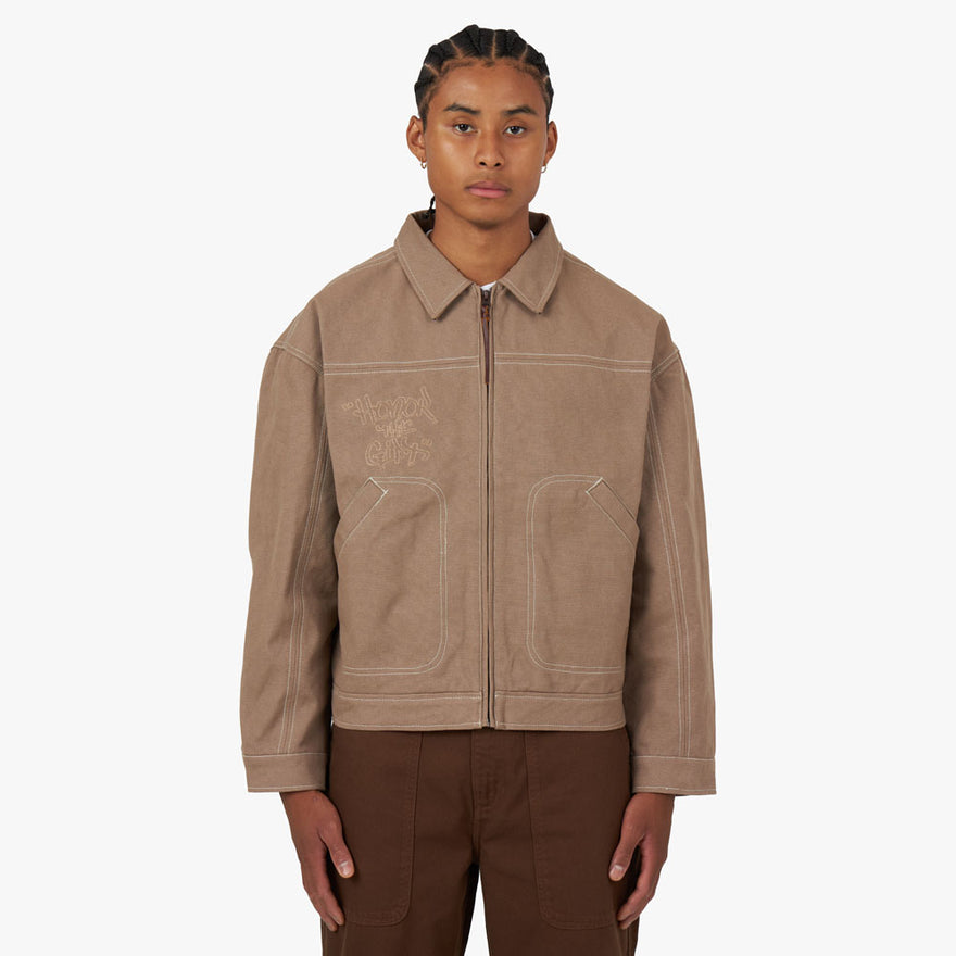 Honor The Gift Script Carpenter Jacket / Light Brown – Livestock