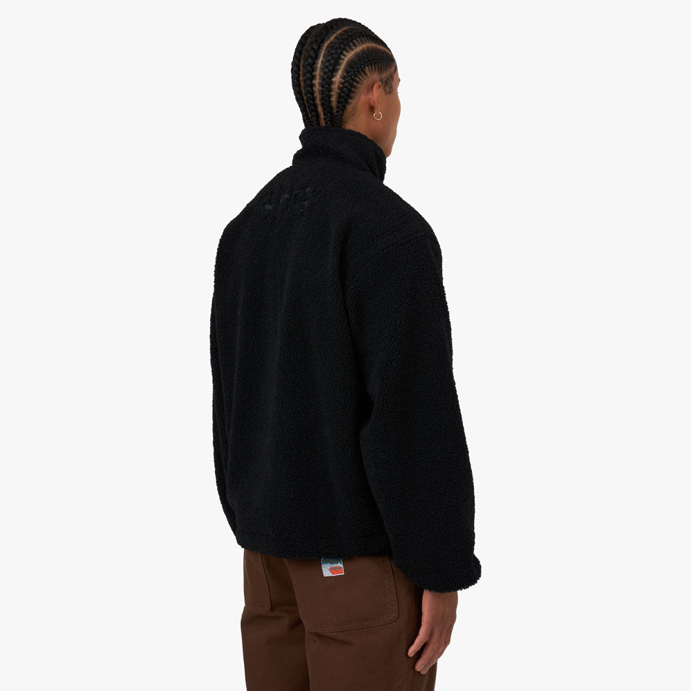 Black sales sherpa pullover