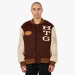 Honor The Gift HTG Letterman Jacket / Brown 1