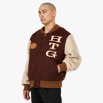 Honor The Gift HTG Letterman Jacket / Brown 3