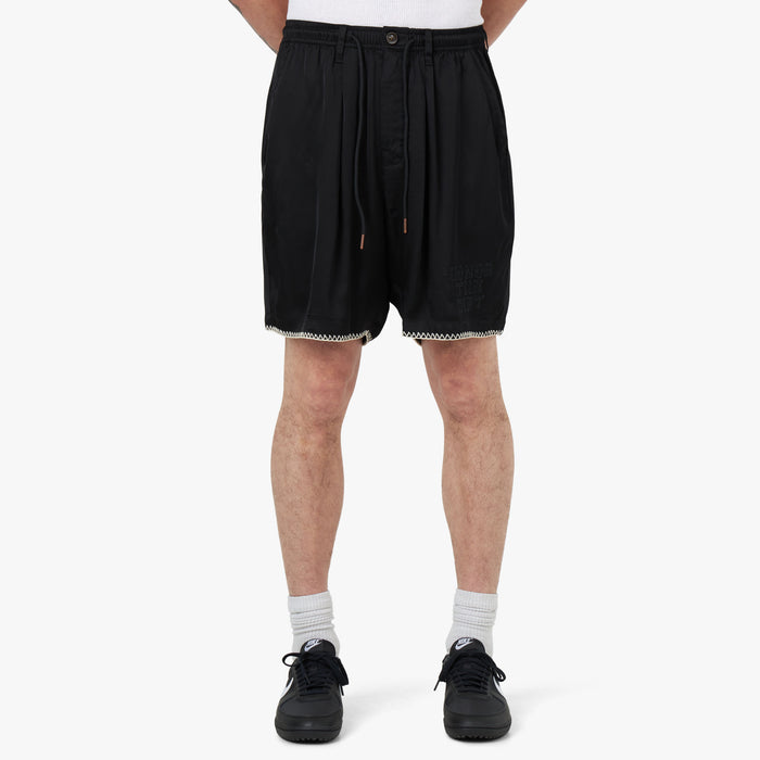 Honor The Gift Blanket Stitch Shorts / Black 1