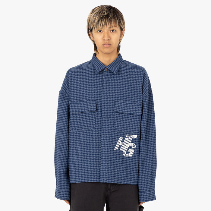 Honor The Gift Houndstooth Shirt / Navy 1