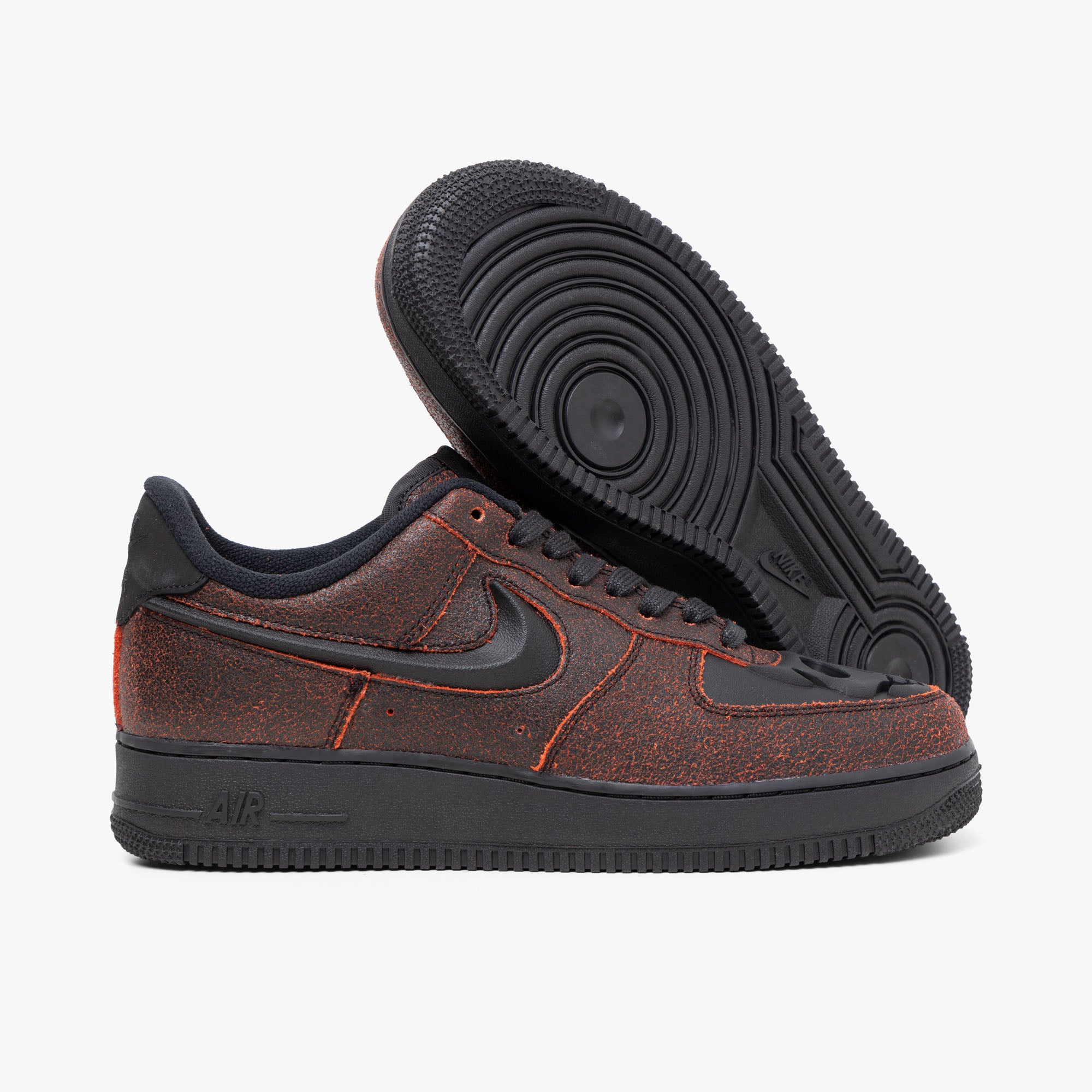 Nike Air Force 1 Black Black Crimson Livestock