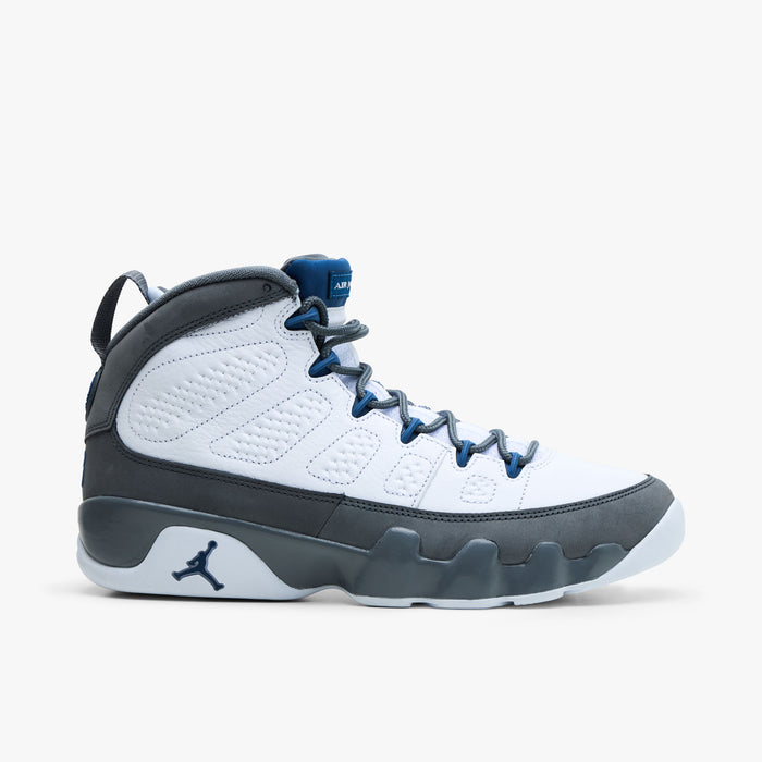 Jordan 9 Retro White / French Blue - Flint Grey   1
