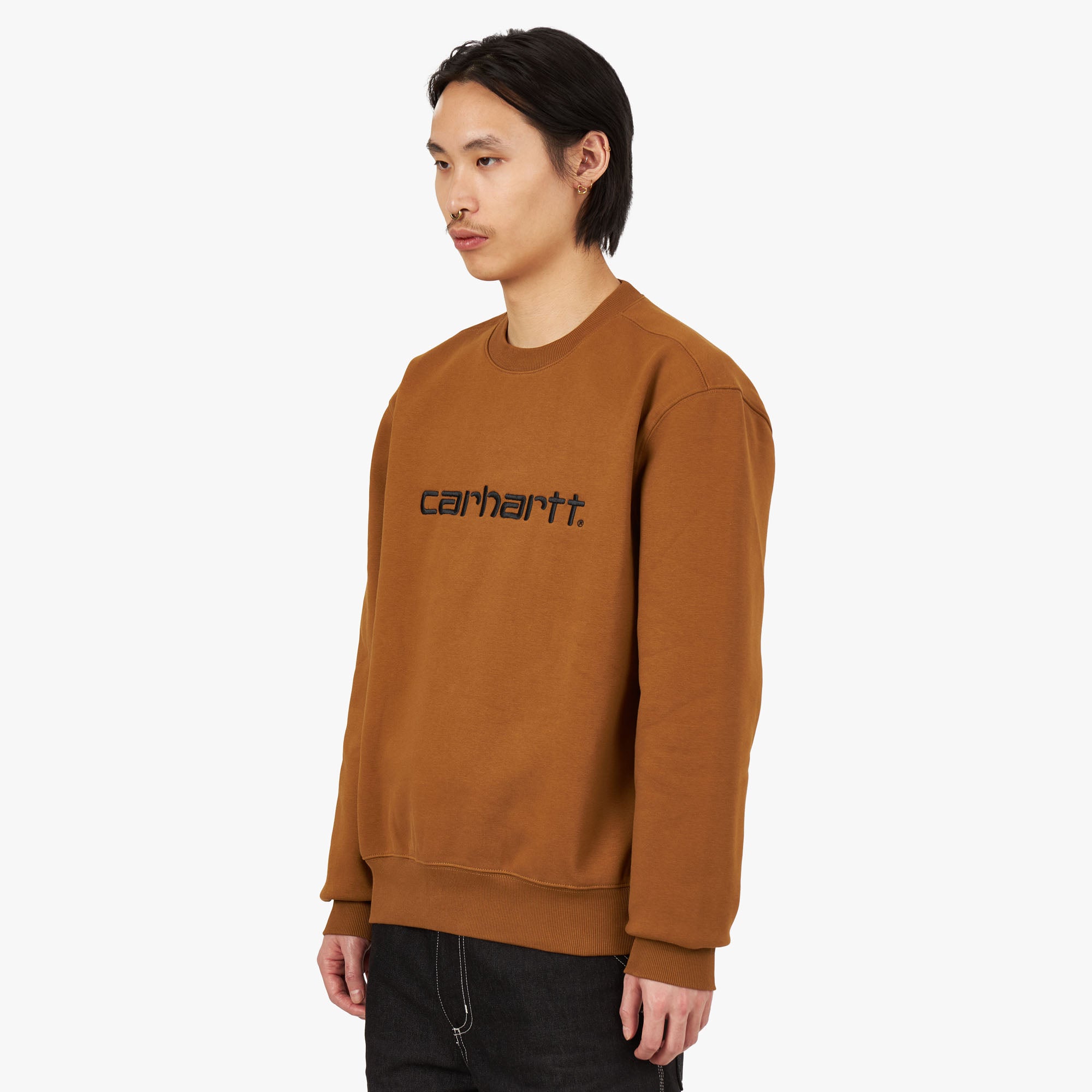 Carhartt WIP Carhartt Sweatshirt Hamilton Brown Black