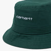Carhartt WIP Script Bucket Hat Treehouse / White 4
