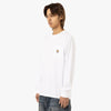 Carhartt WIP L/S Pocket T-Shirt Cotton Single Jersey / White 2