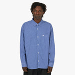 Carhartt WIP L/S Drake Shirt Drake Stripe / Lazurite - White 1