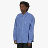 Carhartt WIP L/S Drake Shirt Drake Stripe / Lazurite - White 2