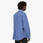 Carhartt WIP L/S Drake Shirt Drake Stripe / Lazurite - White 3