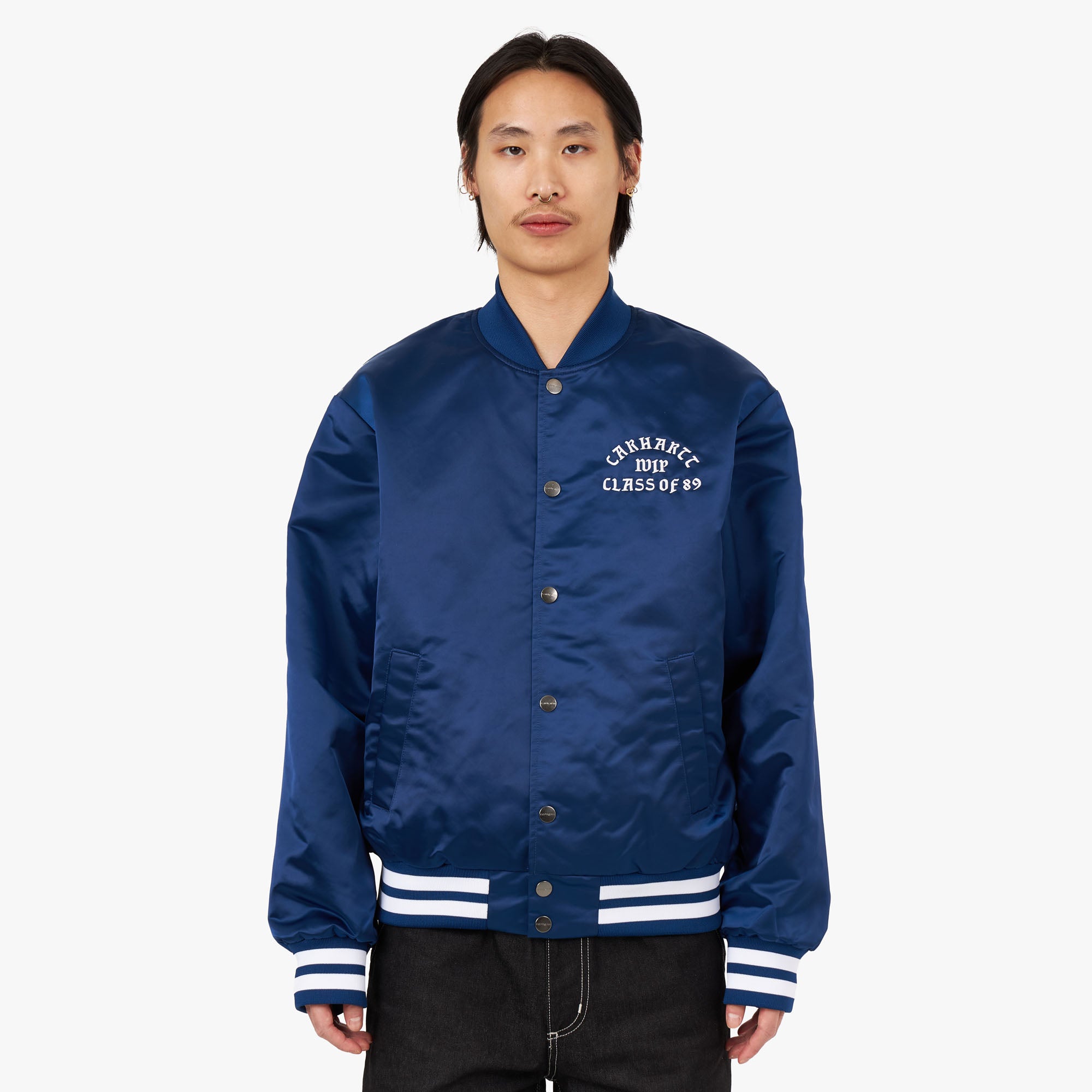 Carhartt WIP Class Of 89 Bomber Jacket Eider White Livestock