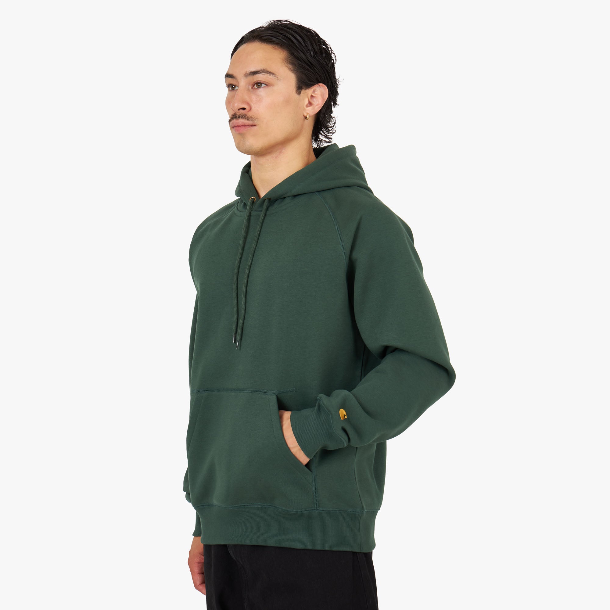 Carhartt WIP Hooded Chase Sweat Sycamore Tree Gold M Men