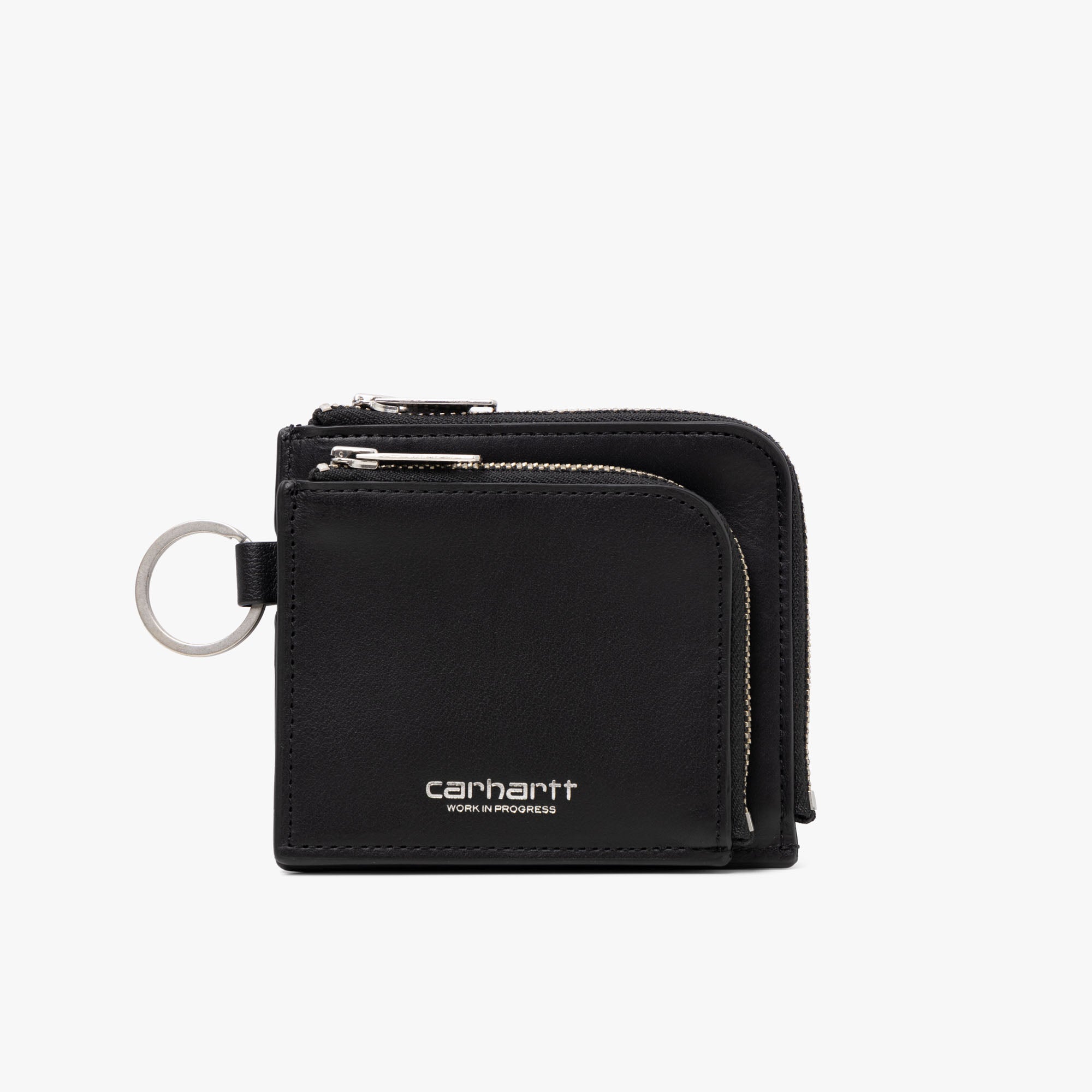 Carhartt WIP Double Vegas Portefeuille Zippé Noir / Argent 1
