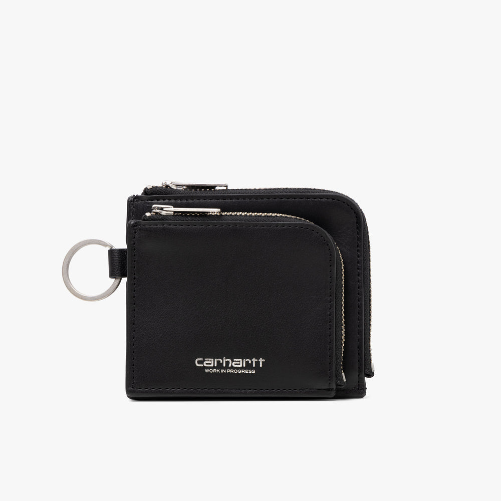 Carhartt WIP Double Vegas Zip Wallet Black / Silver – Livestock