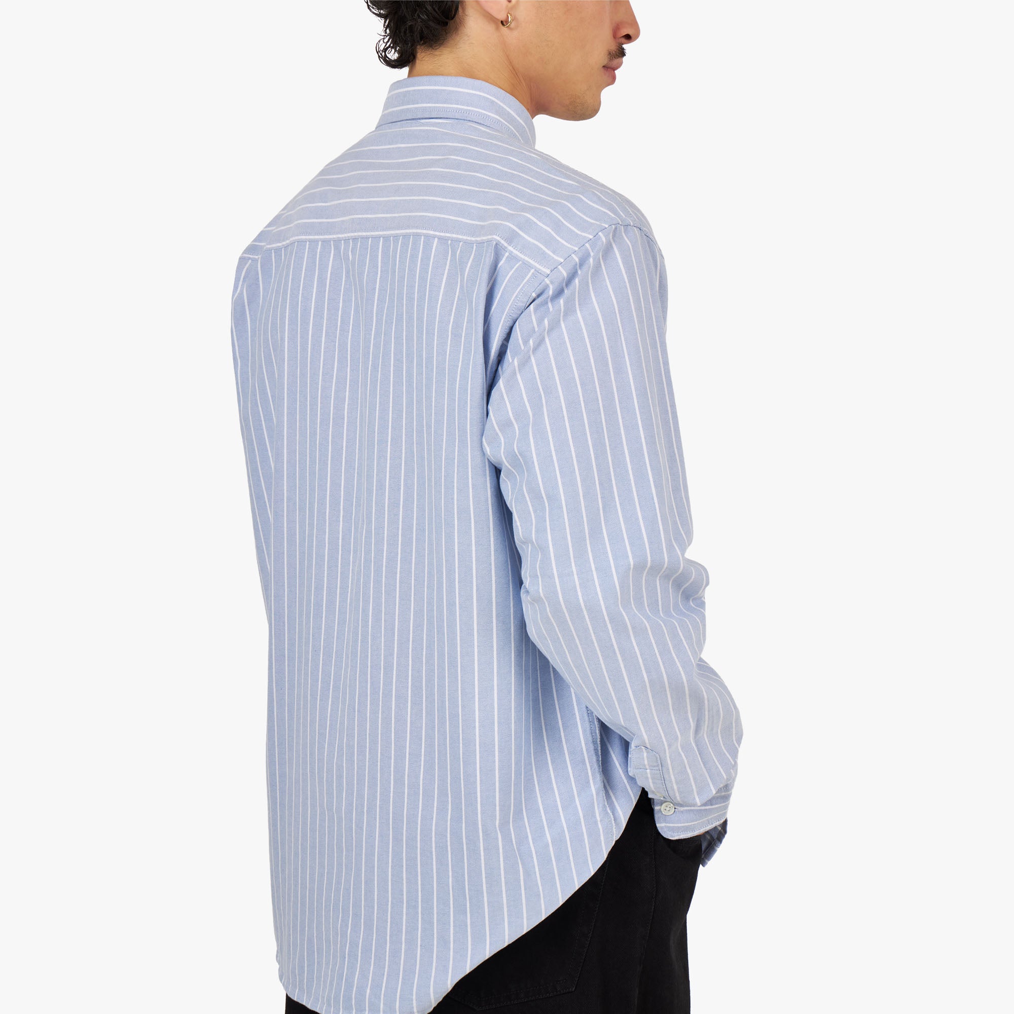 Carhartt WIP Dowlen Long Sleeve Shirt Oxford Bleach White