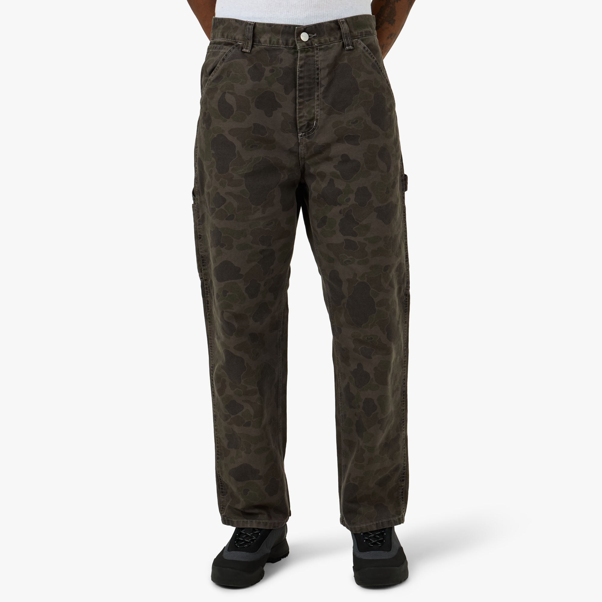 Carhartt WIP Duck Single Knee Pant Camo Green – Livestock