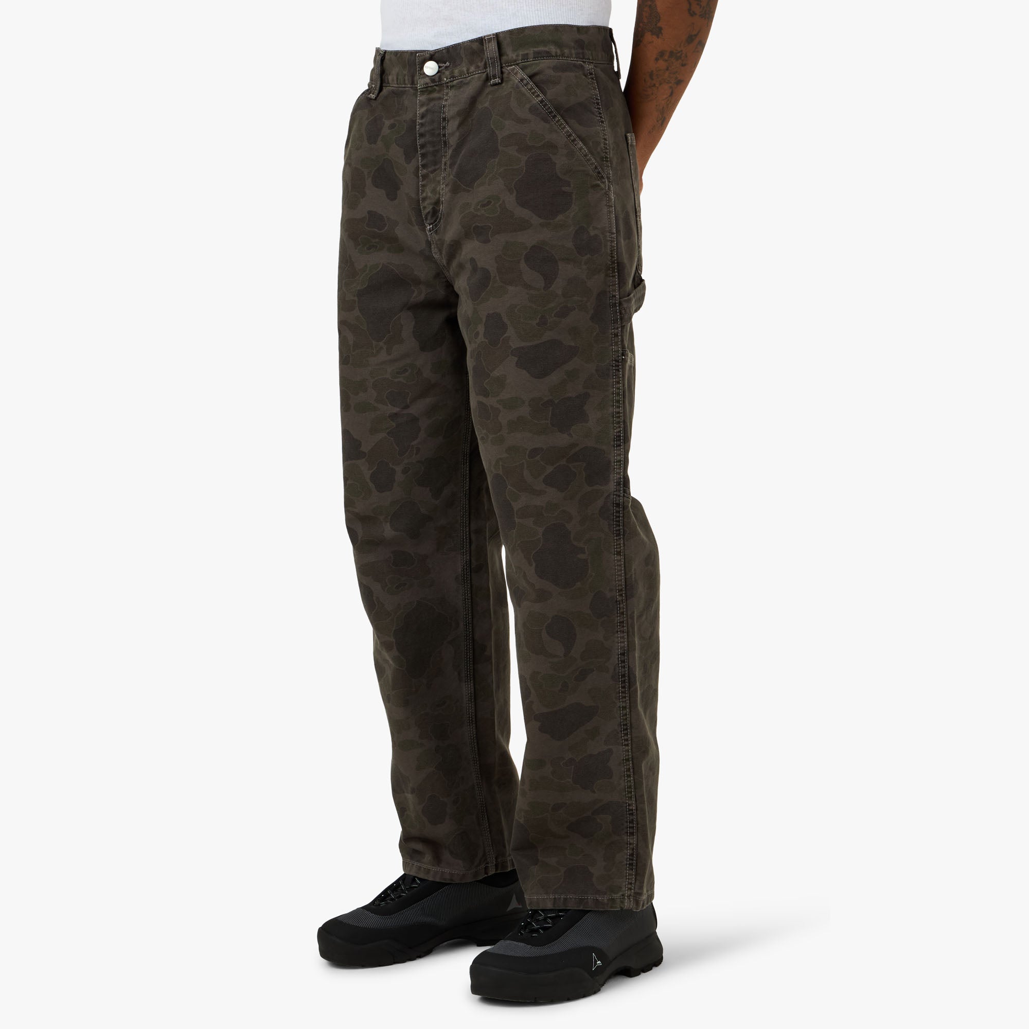 Carhartt WIP Duck Single Knee Pant Camo Green – Livestock