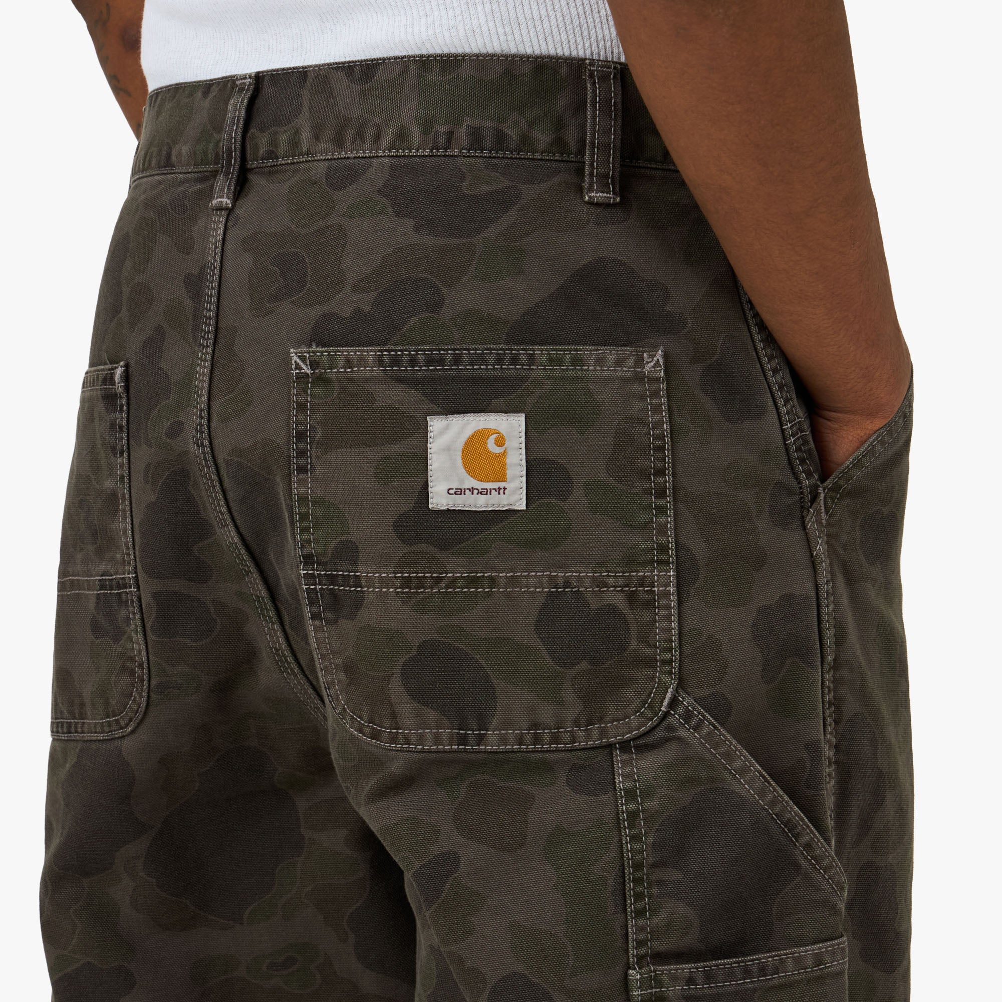 Carhartt WIP Duck Single Knee Pant Camo Green – Livestock