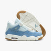 Jordan Women's 4 Retro Sail / Gum Light Brown - Worn Denim   2