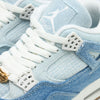 Jordan Women's 4 Retro Sail / Gum Light Brown - Worn Denim   7
