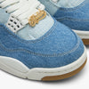 Jordan Women's 4 Retro Sail / Gum Light Brown - Worn Denim   6