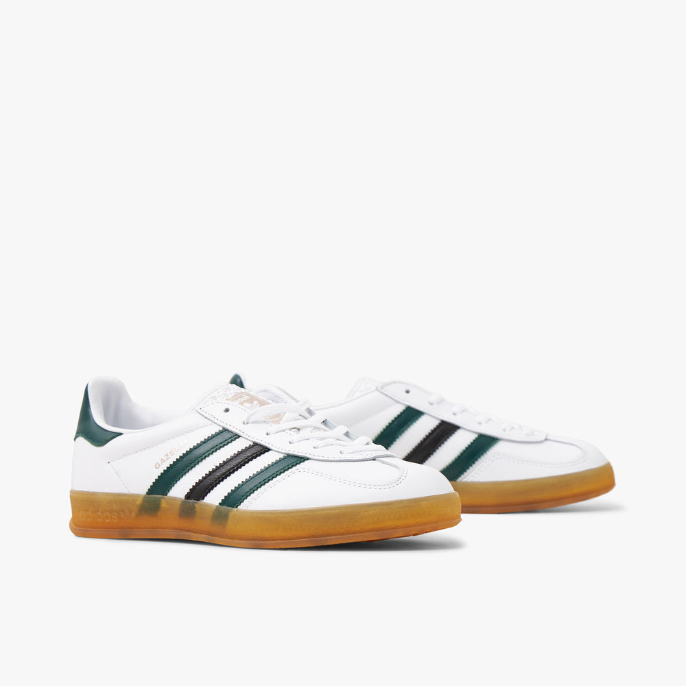Adidas Womens Gazelle Indoor White Collegiate Green gum