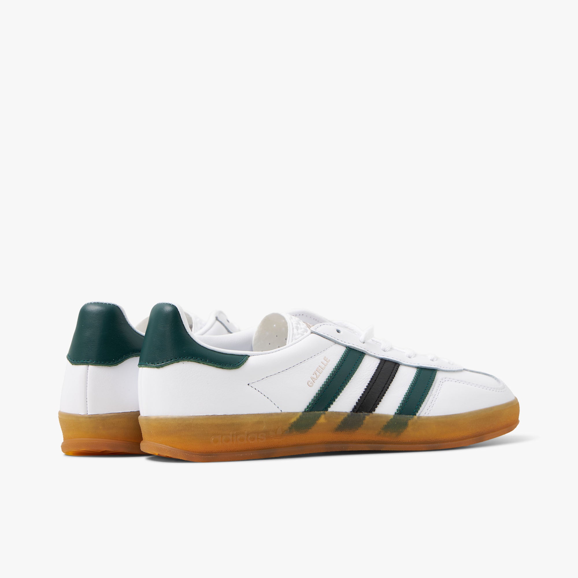 Adidas Womens Gazelle Indoor White Collegiate Green gum Livestock