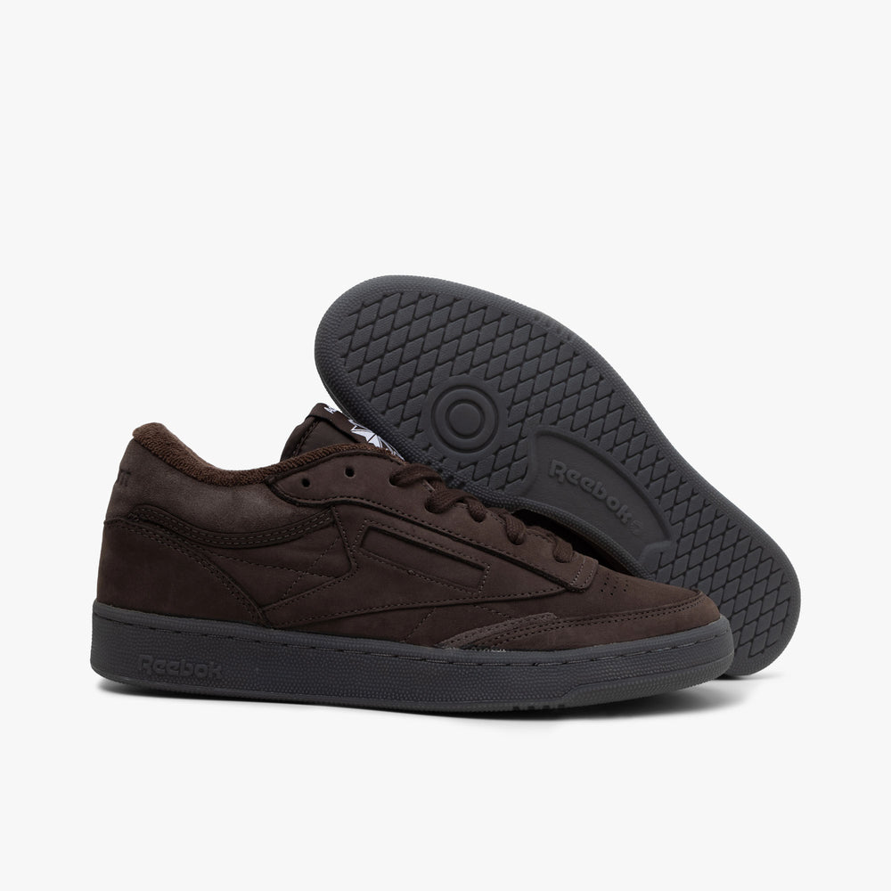 Reebok club c mens brown discount
