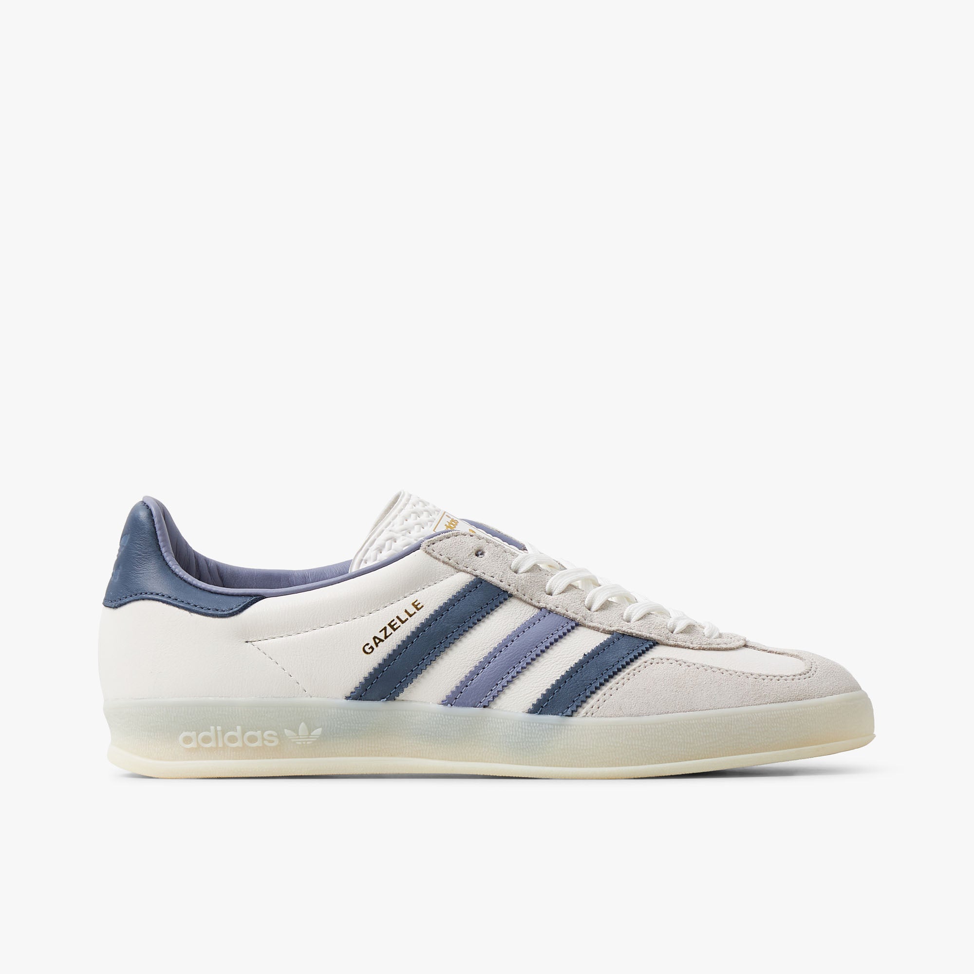 adidas Originals Gazelle Intérieur Blanc / Encre Mel prélevée - Blanc cassé - Low Top  1