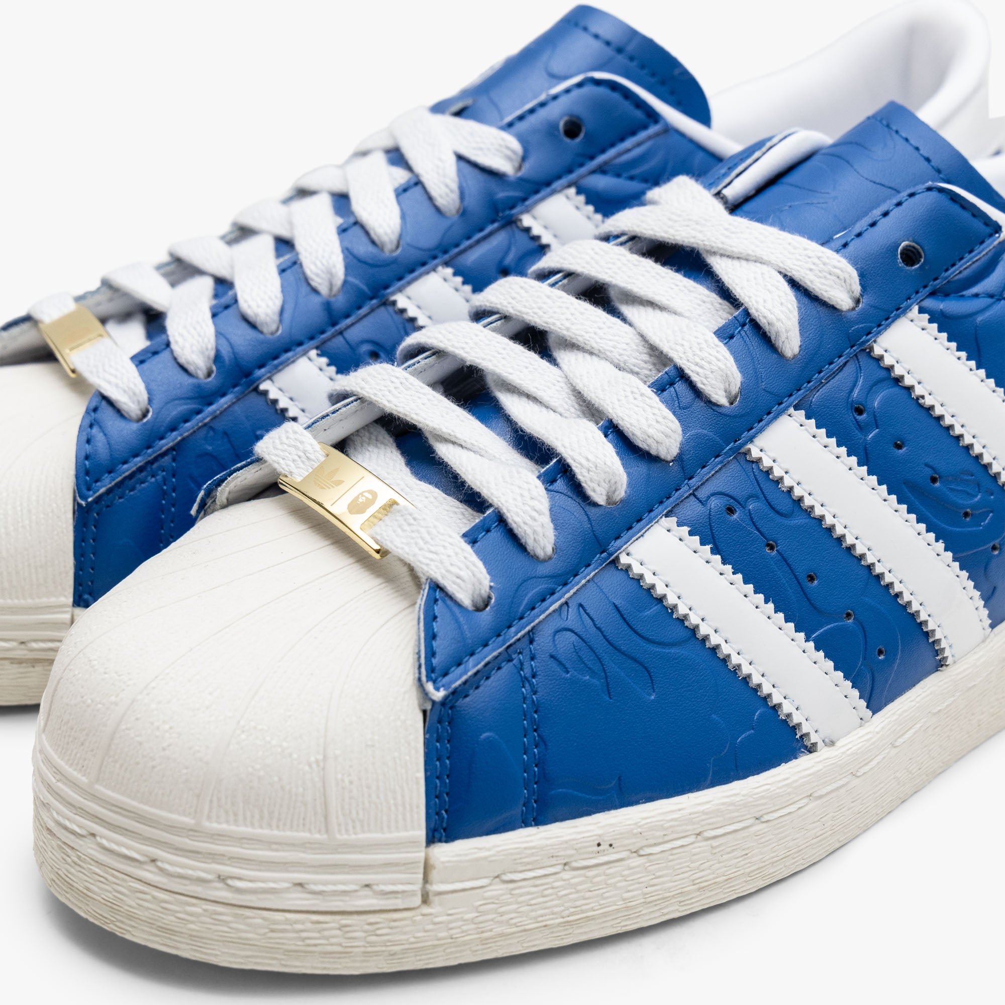 新春初売り adidas White Footwear / Blue BAPE Superstar BAPE x Originals 靴