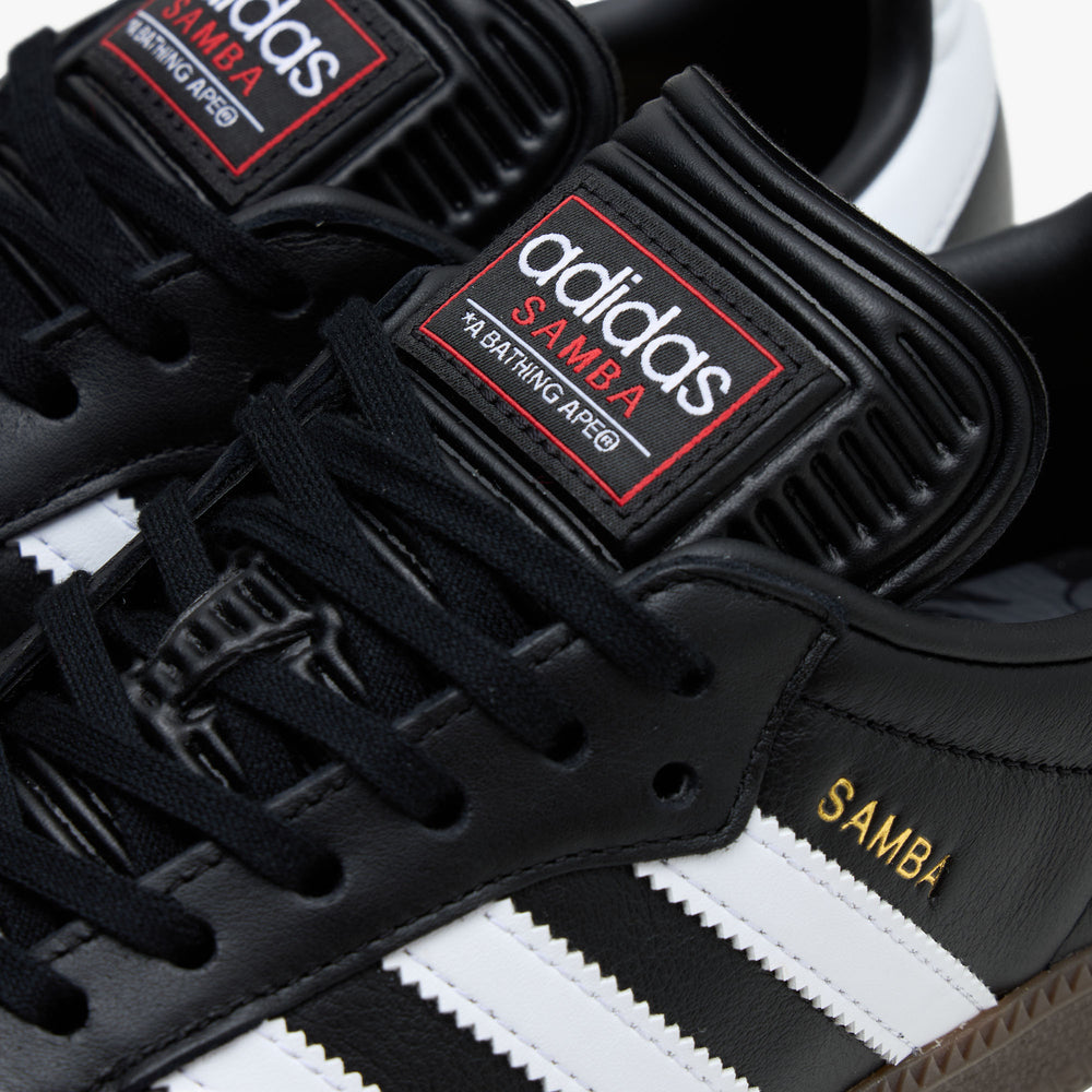 adidas Originals x BAPE Samba Core Black / Cloud White - Gum