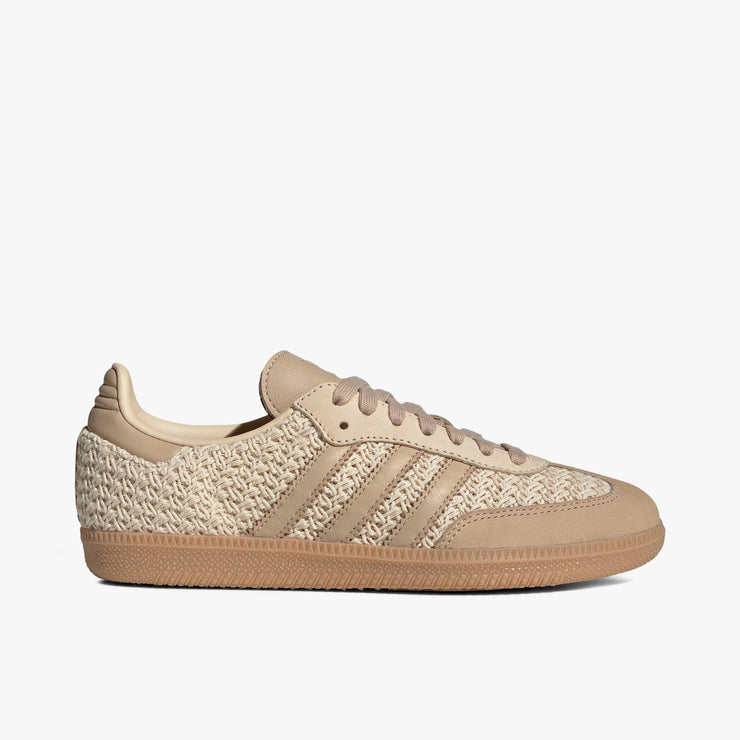 adidas Women's Samba OG Sand Strata / Magic Beige - Gum   1
