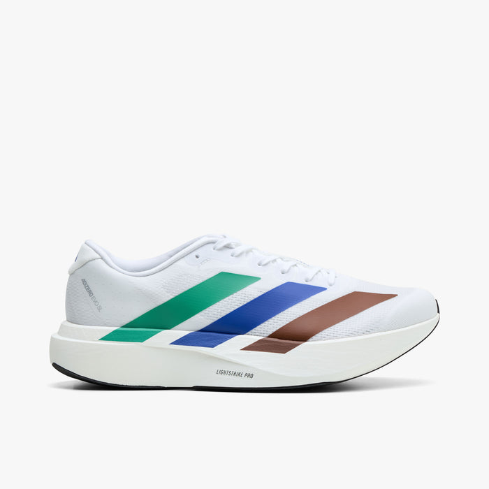 Chaussures adidas x Pharrell Humanrace Adizero EVO SL Blanc / Vert semi-court - Bleu semi-lucide 1