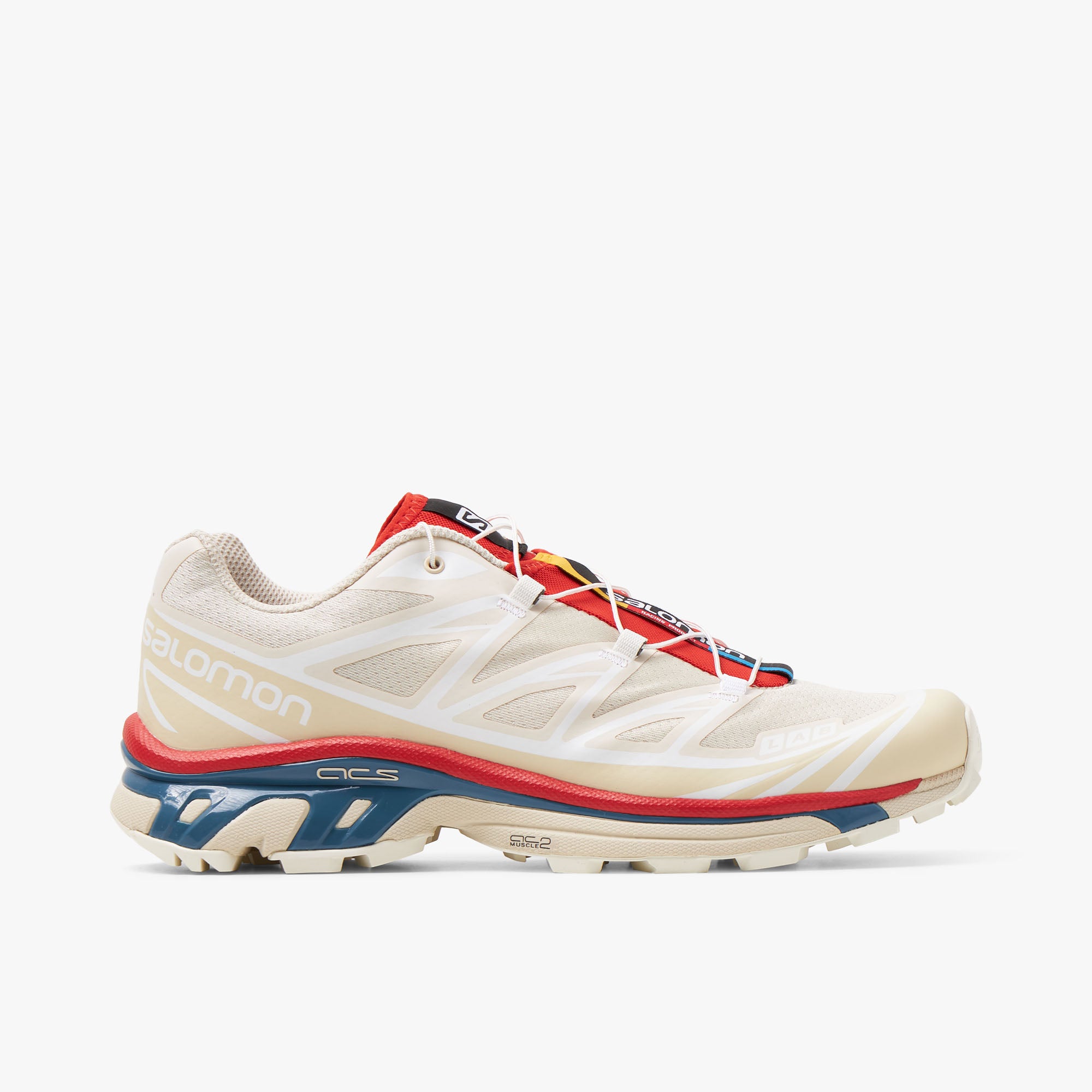 Salomon Advanced XT-6 Almond Milk / Bleached Sand - Aurora Red - Low Top  1