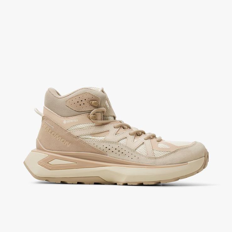 Salomon Advanced Odyssey ELMT Mid GORE-TEX Vanilla Ice / Almond Milk - Feather Grey - Low Top  1
