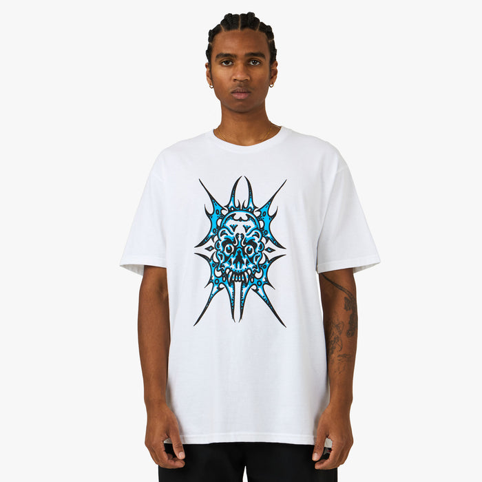 Livestock Série Artistes Mitch Dixon T-Shirt Blanc / Bleu 1