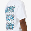 Livestock Série Artistes Mitch Dixon T-Shirt Blanc / Bleu 5