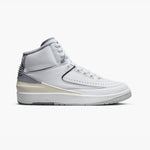 Jordan 2 Retro Blanc / Gris ciment - Voile - High Top  1