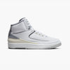 Jordan 2 Retro Blanc / Gris ciment - Voile - High Top  1