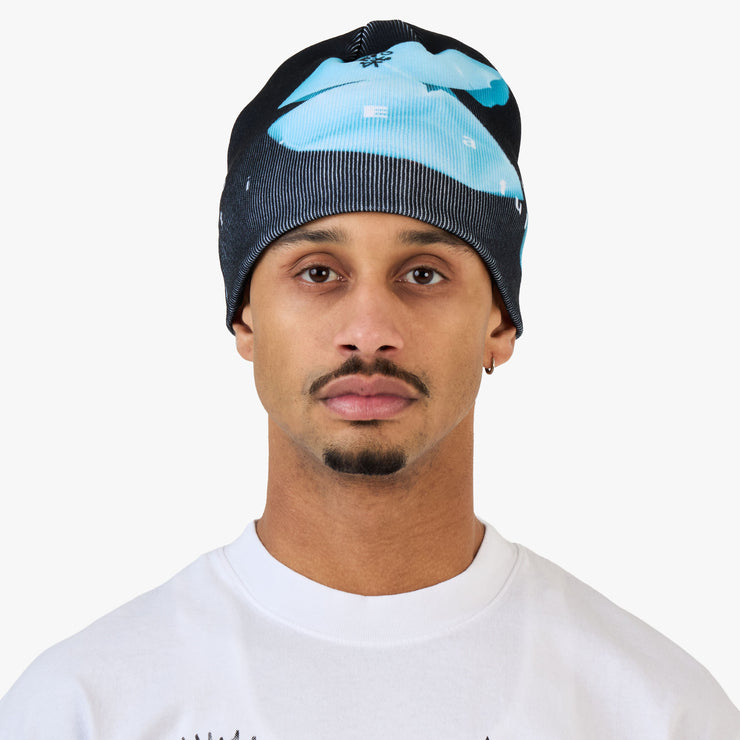 b.Eautiful x LTTT Burst Beanie Black/Light Blue 1